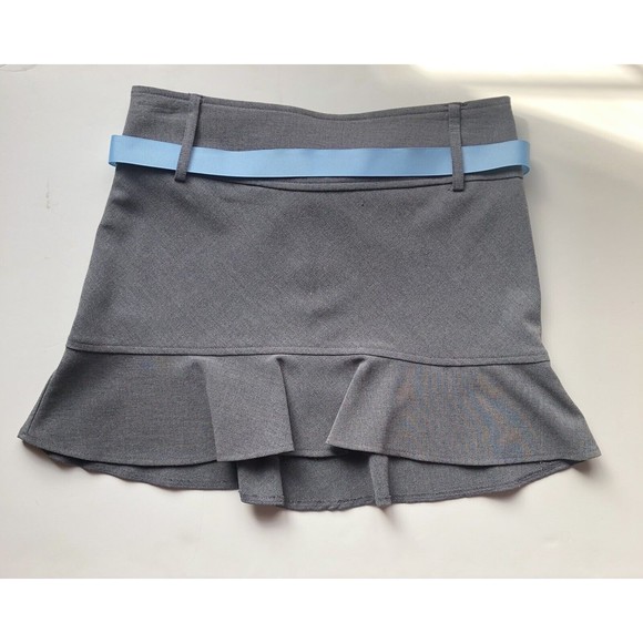 Tracy Evans Limited Gray Ruffle Skirt Size 1 - Picture 1 of 9